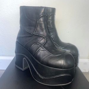 Awesome black detailed Jeffery Campbell boots. Great for literally every day.